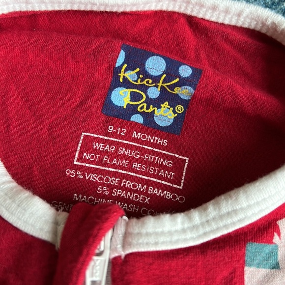 Kickee Pants 9-12 months Christmas Zip Up One Piece Puppies - Picture 2 of 16